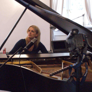 Giovanna Conti playing piano